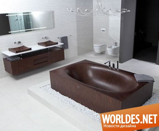 дизайн ванной комнаты, дизайн ванной, ванна, ванны, стильные ванны, деревянные ванны, деревянная ванна, современные ванны, красивые ванны